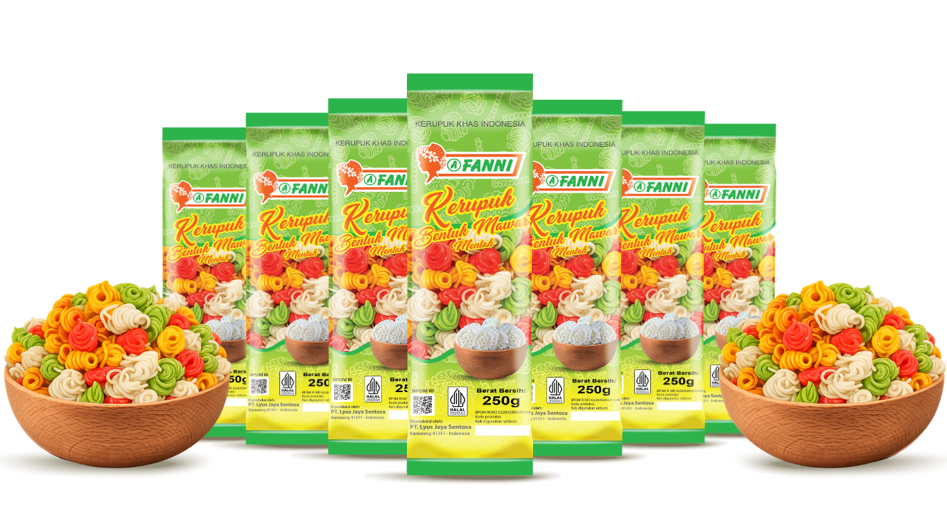 Kerupuk Mwar Keong Pelangi FANNI