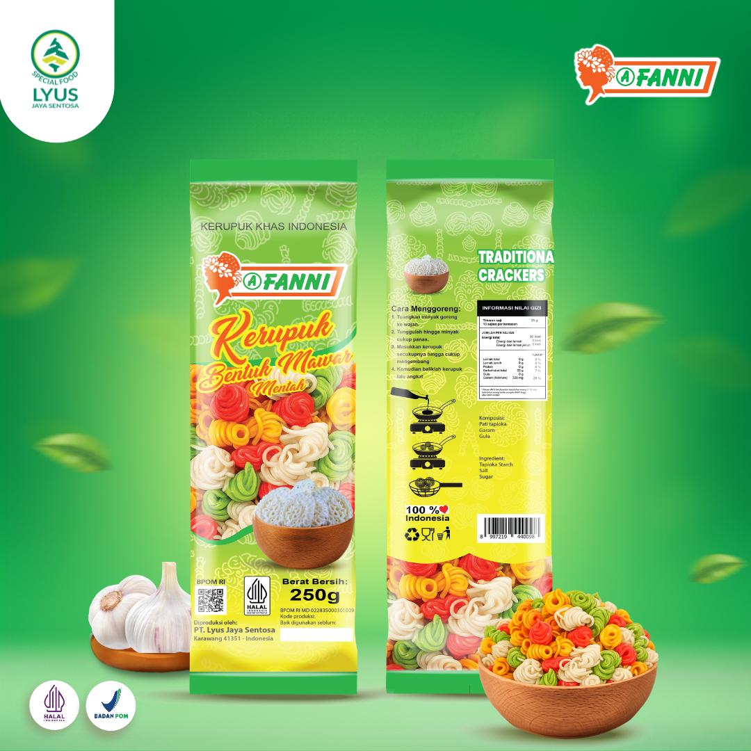 Kerupuk Mawar Keong FANNI