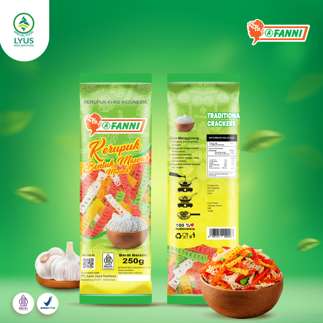 Kerupuk Mawar Kepang FANNI 250 G