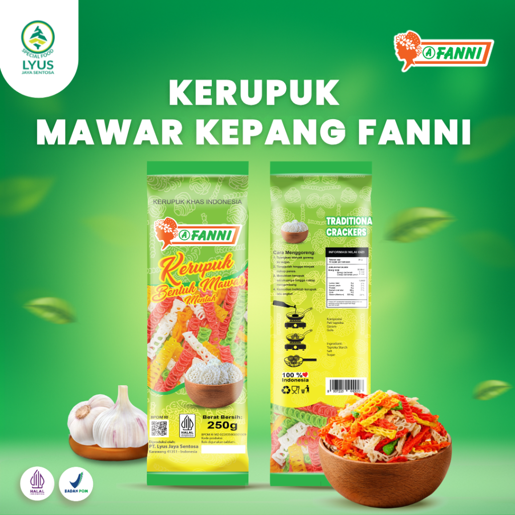 Kerupuk Mawar Kepang FANNI 250 G